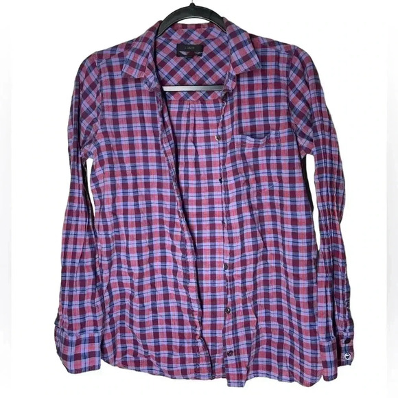 J. Crew Boy Plaid Button Down Size 4 - Picture 1 of 4